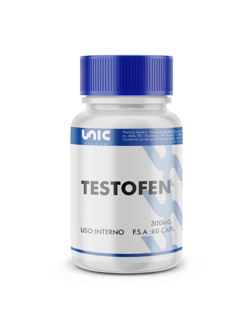 Testofen 300mg com selo de autenticidade 60 Doses