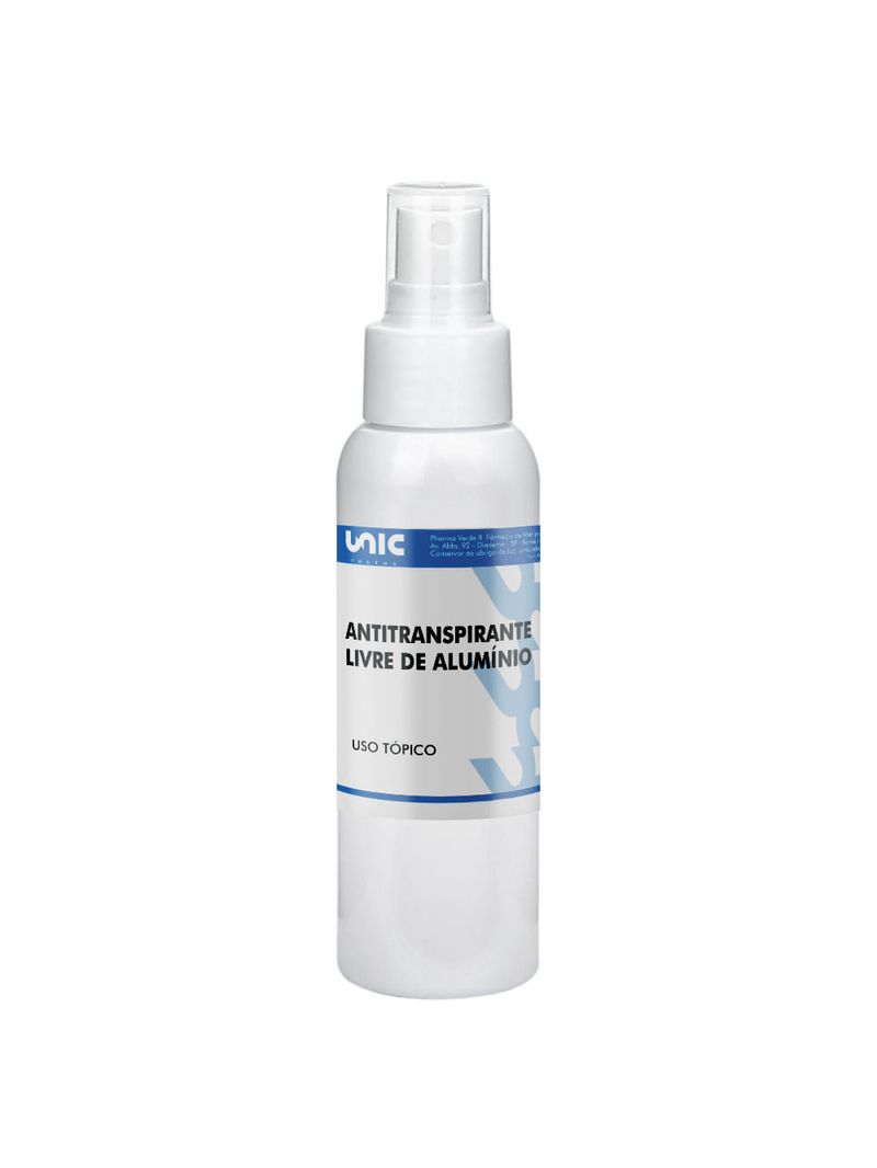 Antitranspirante - Livre De Alumínio - 100 Ml