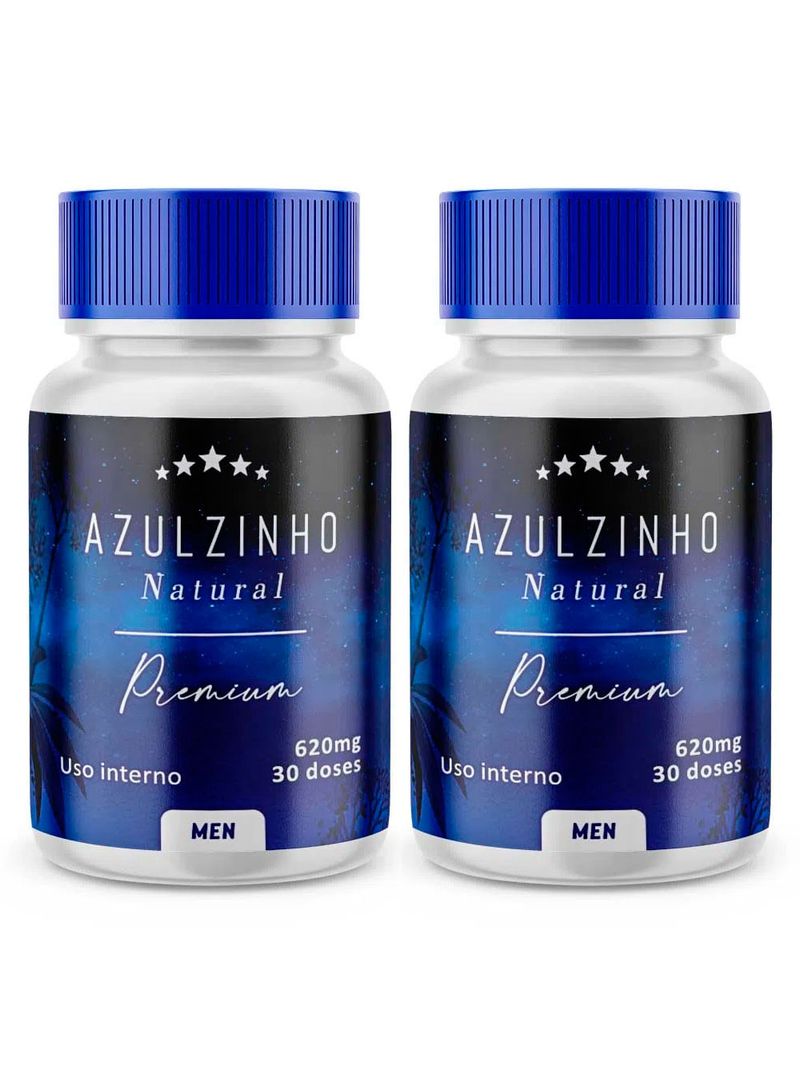 Kit 2 Frascos De Azulzinho Natural - 30 Doses (Cada)