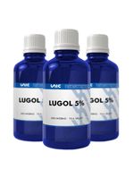 lugol 5% iodo Inorgânico 30Ml Kit c/3