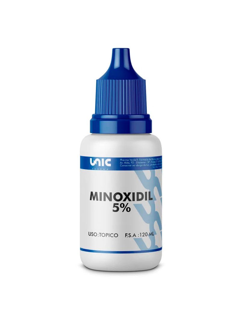 Minoxidil 5%  mais Propilenoglicol 120ml