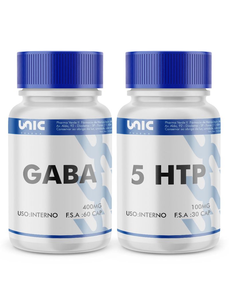 Gaba 400mg 60Cps + 5HTP 100mg 30Cps