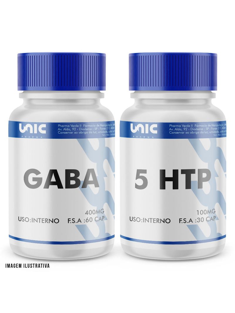 Gaba 400mg 60Cps + 5HTP 100mg 30Cps