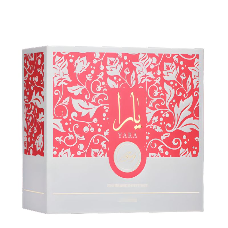 Kit Lattafa Yara Candy Feminino - Eau de Parfum 100ml + 12ml + Hair Mist 50ml