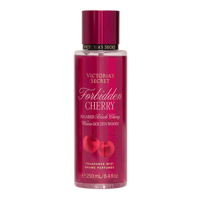 Body Splash Victoria's Secret Forbidden Cherry 250ml Cereja e Madeiras Douradas
