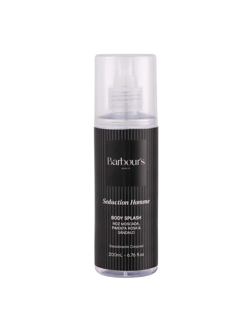 Desodorante Colônia Body Splash Seduction Homme 200ml Barbour's Beauty