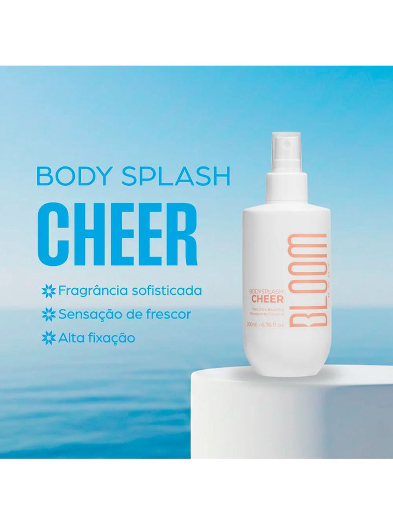 Body Splash Bloom Body Cheer Floral Frutado 200ml Bloom Body
