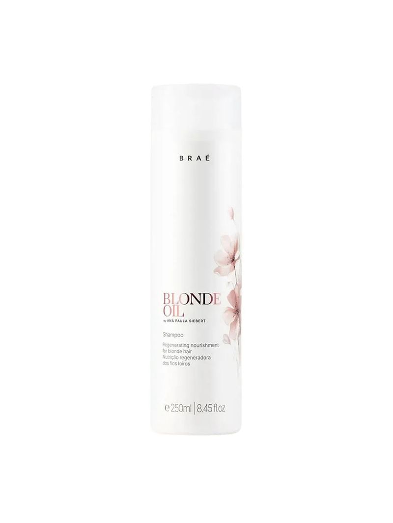 Shampoo Braé Blonde Oil By Ana Paula Siebert Cabelos Loiros 250ml
