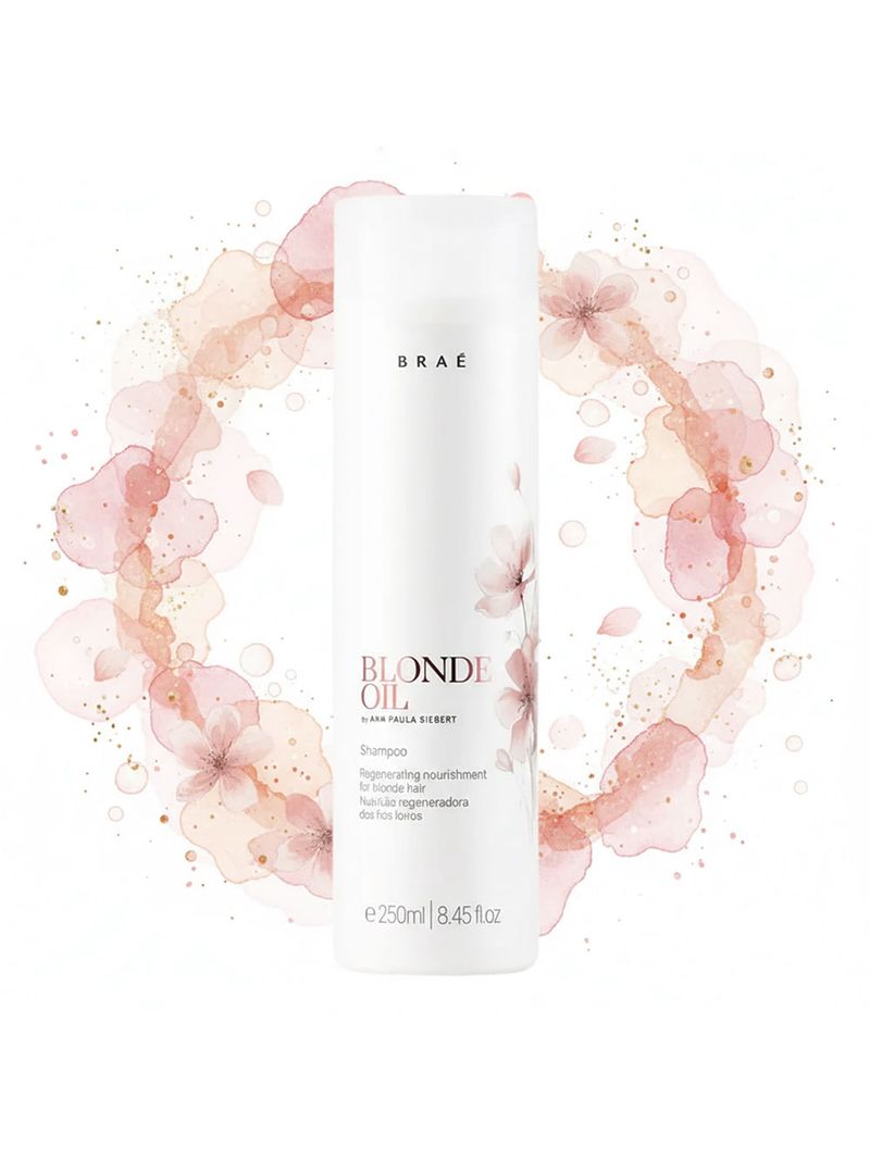 Shampoo Braé Blonde Oil By Ana Paula Siebert Cabelos Loiros 250ml