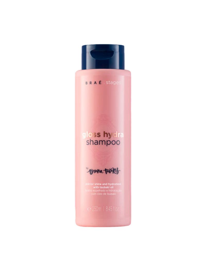 Shampoo Braé Gloss Hydra by Bruna Tavares Brilho Espelhado 250ml