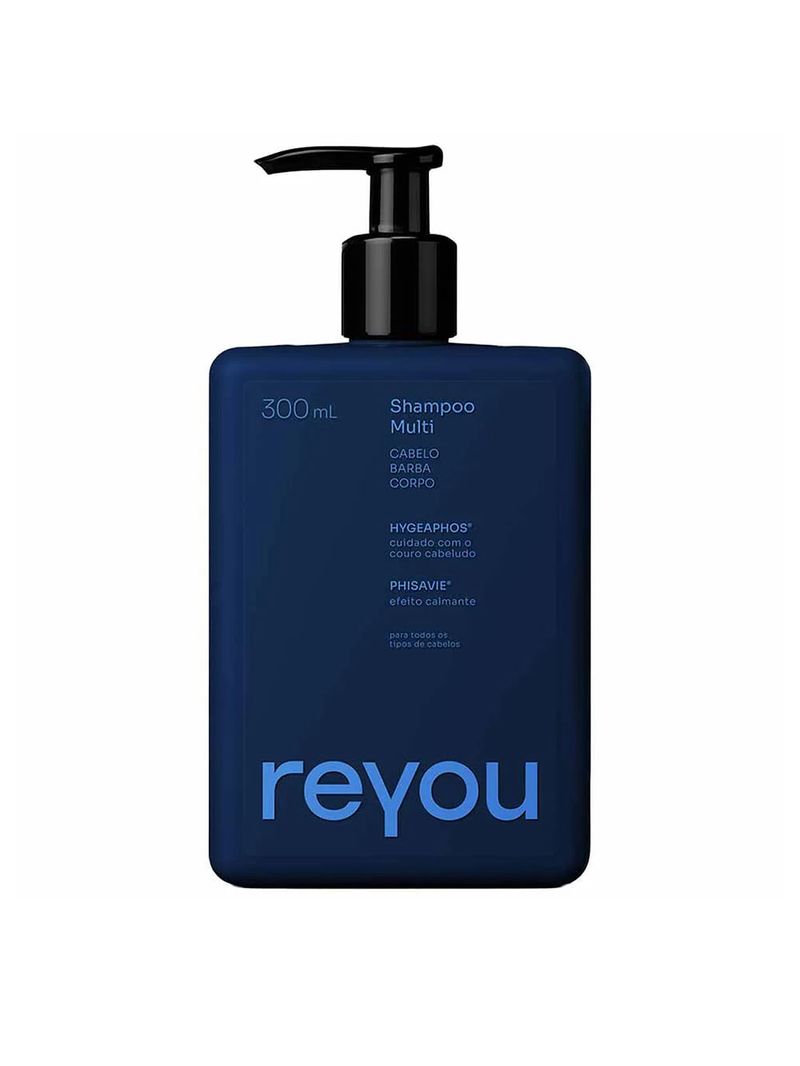 Shampoo Multifuncional Reyou Multi Óleo de Macadâmia 300ml