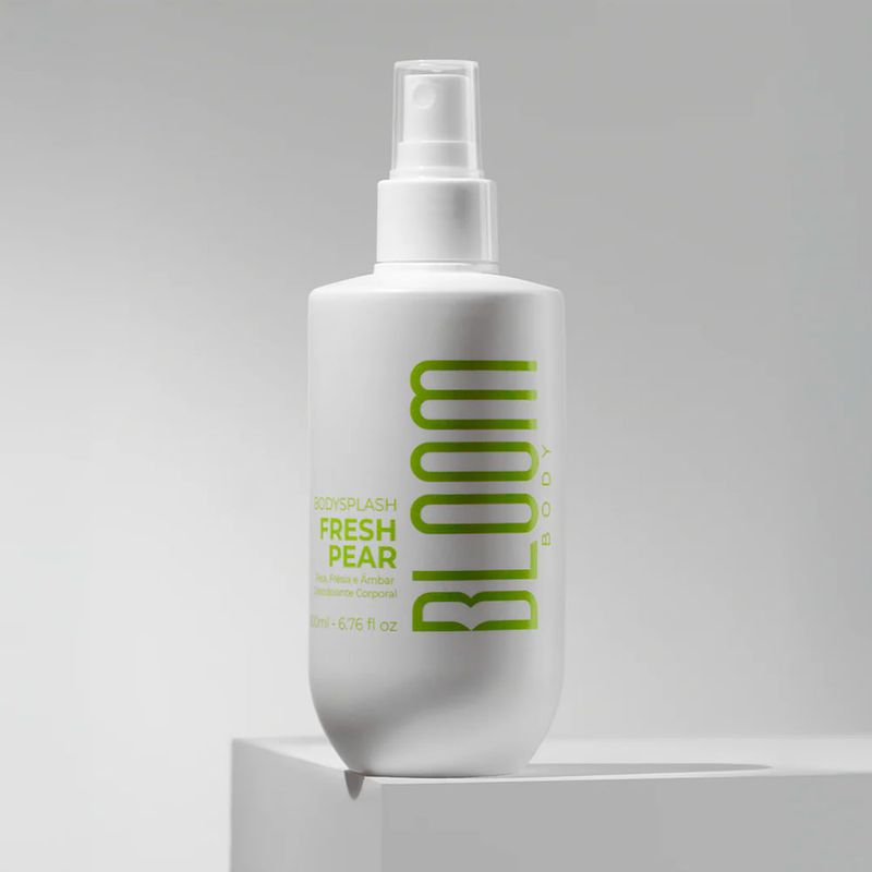 Body Splash Bloom Body Fresh Pear 200ml Fragrância Floral Frutal Spray Feminino