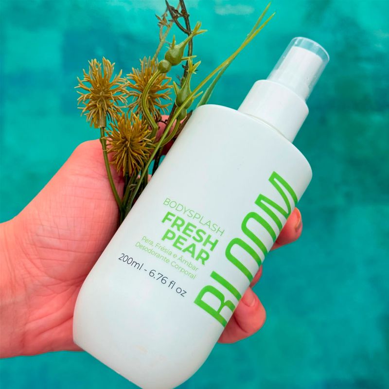 Body Splash Bloom Body Fresh Pear 200ml Fragrância Floral Frutal Spray Feminino