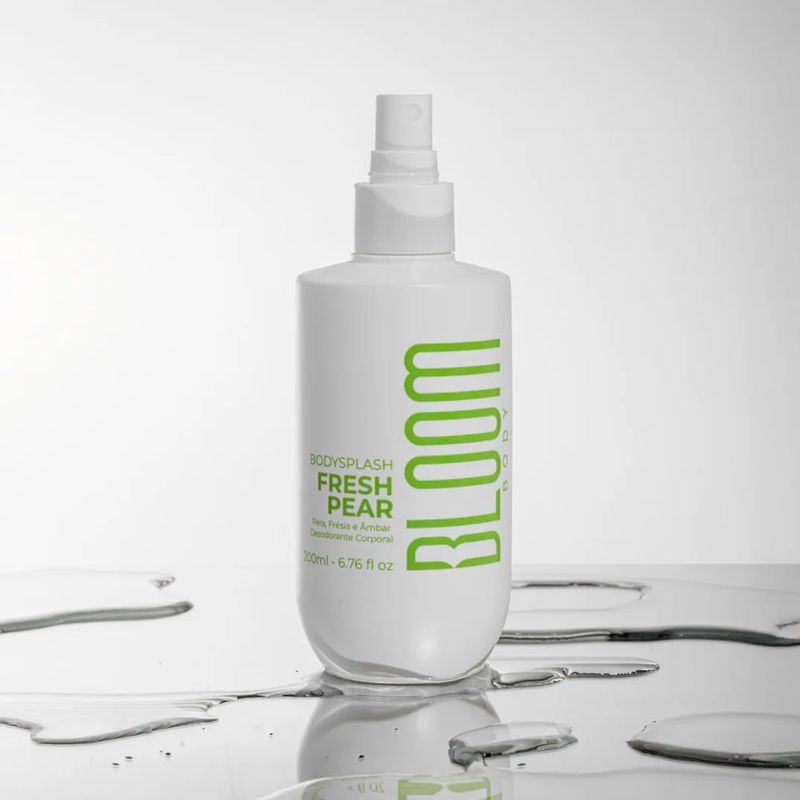 Body Splash Bloom Body Fresh Pear 200ml Fragrância Floral Frutal Spray Feminino