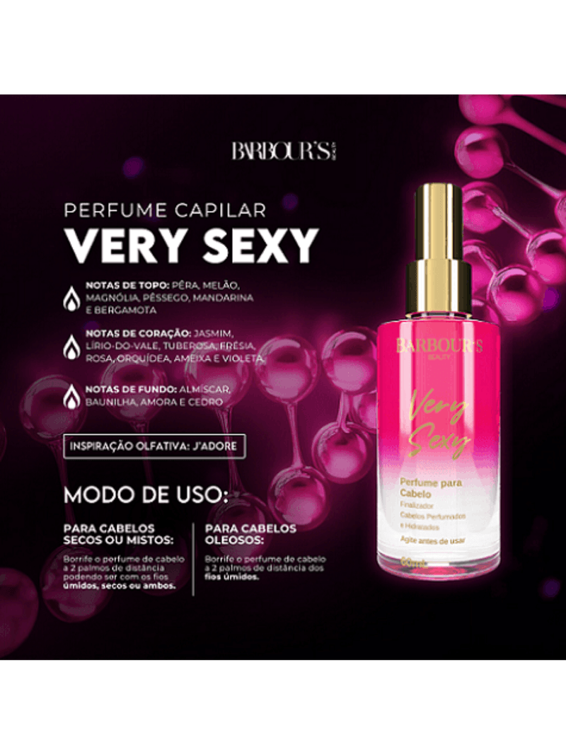 Barbour's Beauty Very Sexy - Perfume para Cabelo 60ml