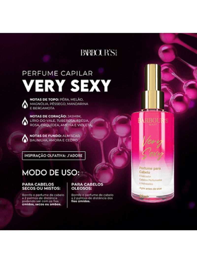 Barbour's Beauty Very Sexy - Perfume para Cabelo 60ml