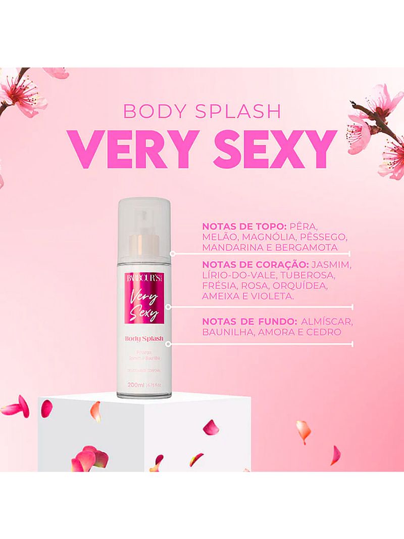 Body Splash Desodorante Colônia Very Sexy 200ml Barbour's Beauty