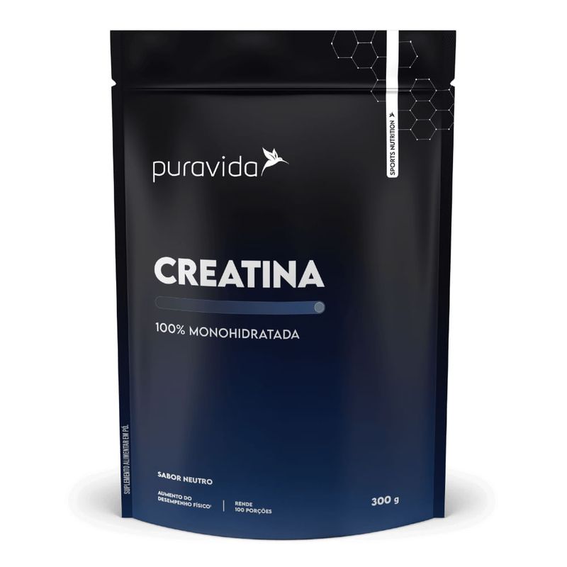 Creatina 100% Monohidratada Neutro Puravida 300g