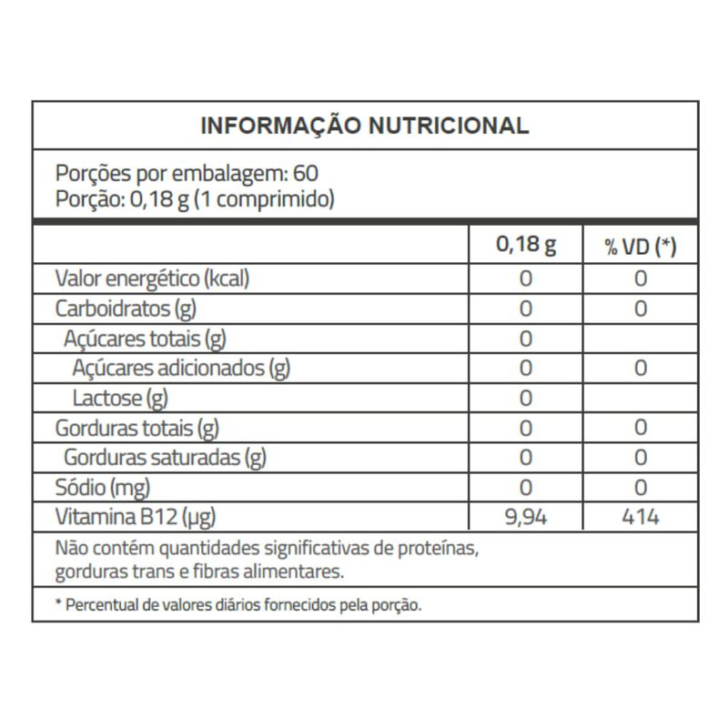 Vitamina B12 Frutas Vermelhas Catarinense Nutrição 60comp