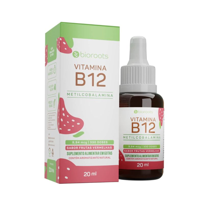 Vitamina B12 Frutas Vermelhas Bioroots 20ml