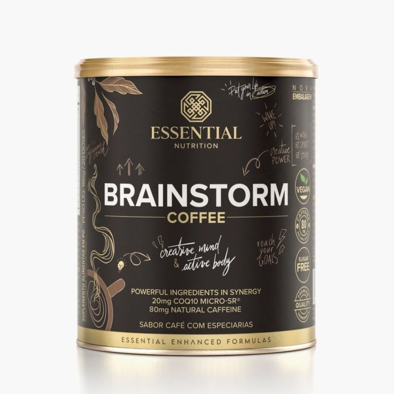 Brainstorm Coffee Café com Especiarias Essential Nutrition 186g