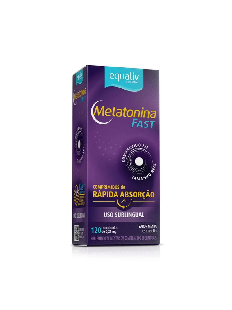 Melatonina Fast 210mcg Menta Equaliv 120comp