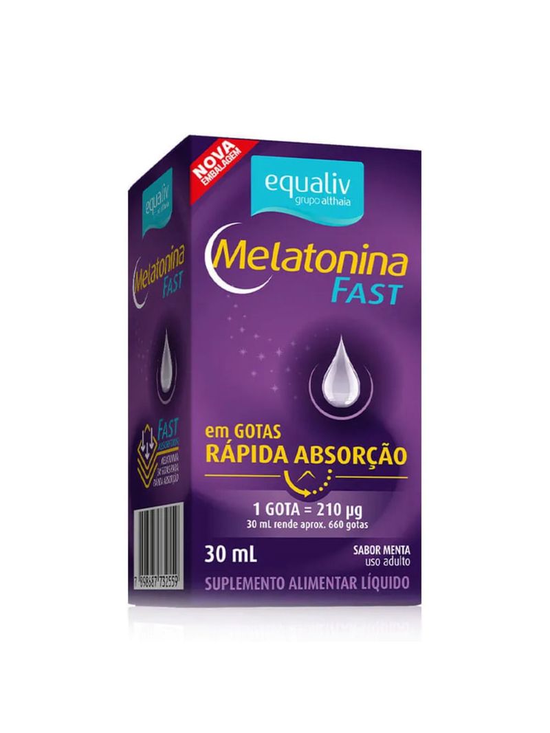 Melatonina Fast 210mcg Menta Equaliv 30ml