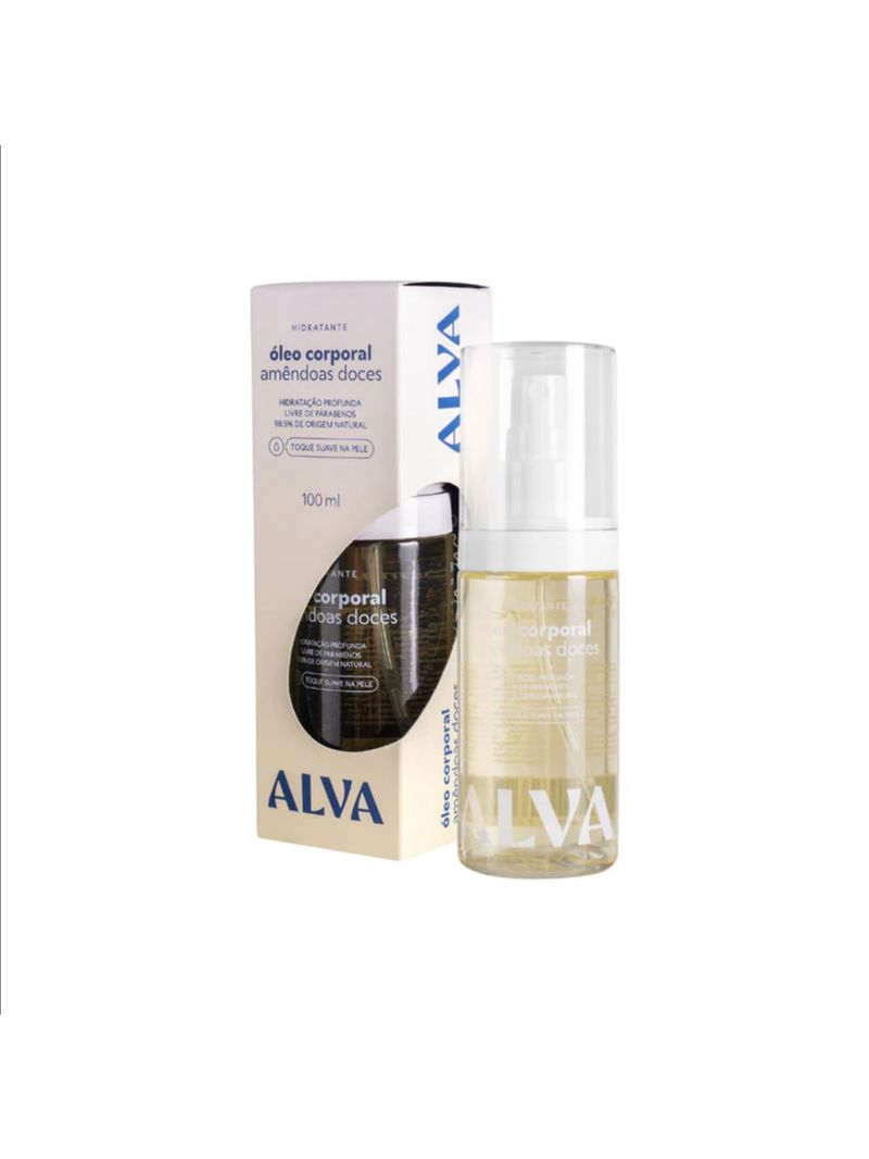 Óleo Corporal Hidratante Amêndoas Doces Alva 100ml