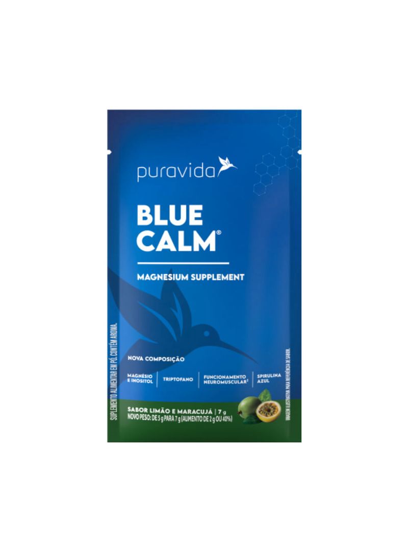 Blue Calm Limão e Maracujá Puravida 7g