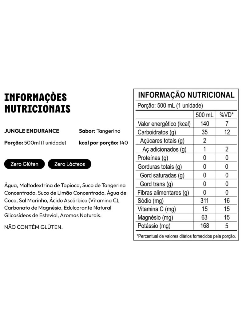 Jungle Endurance Tangerina Plant Power 500ml