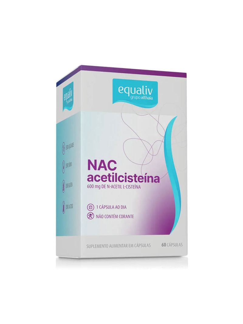 NAC Acetilcisteína 600mg Equaliv 60caps
