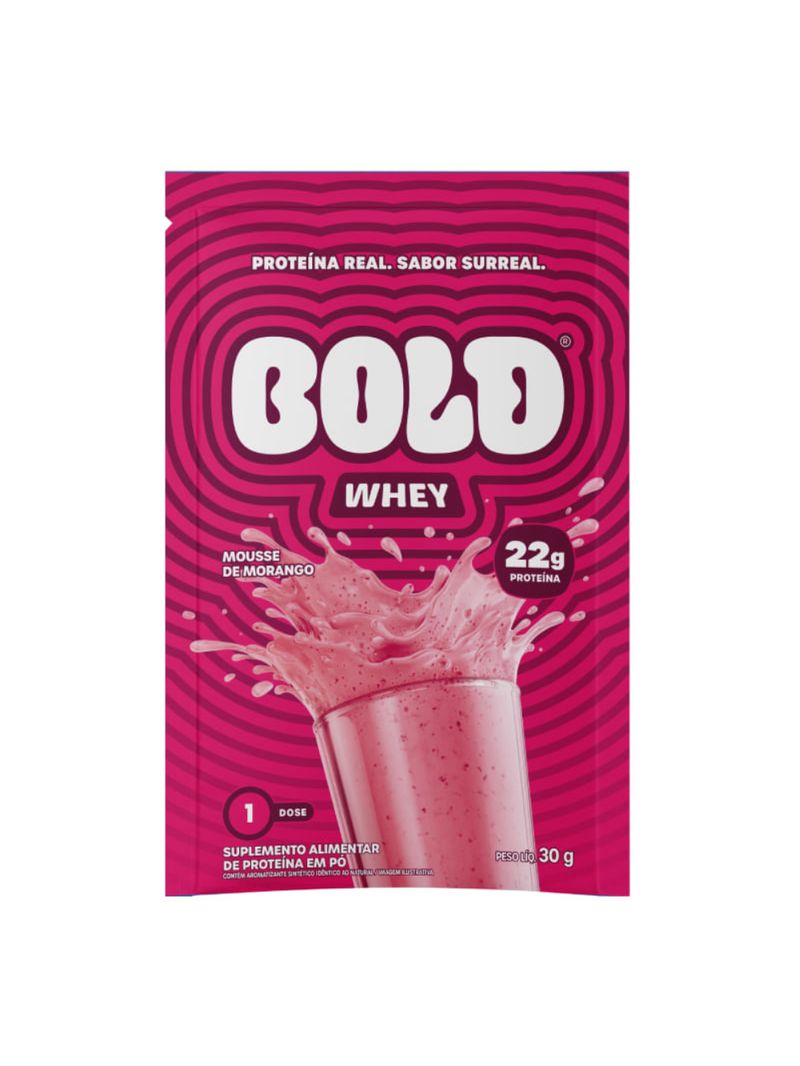 Whey Mousse de Morango Bold 30g