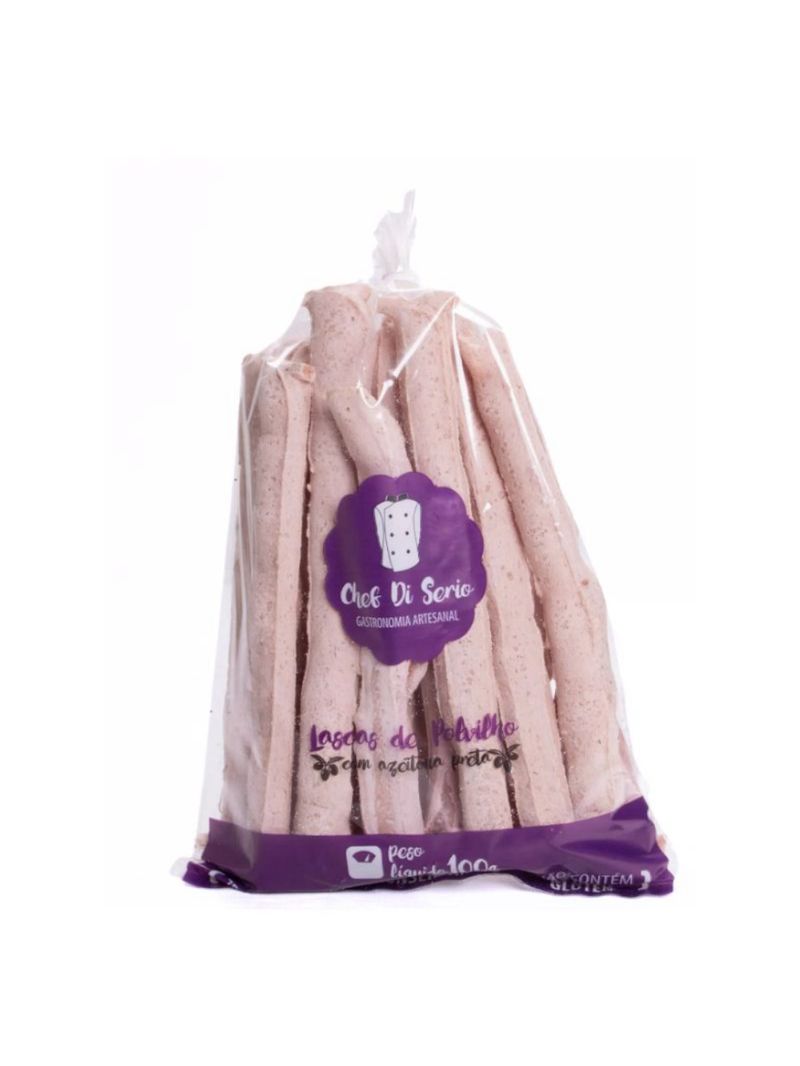 Lascas Polvilho com Azeitona Preta 100g Chef Di Serio