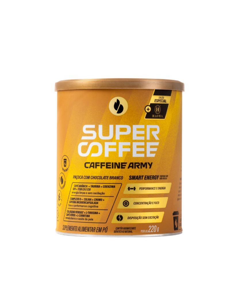 Supercoffee 30 Paçoca Choco Branco Caffeine Army 220g
