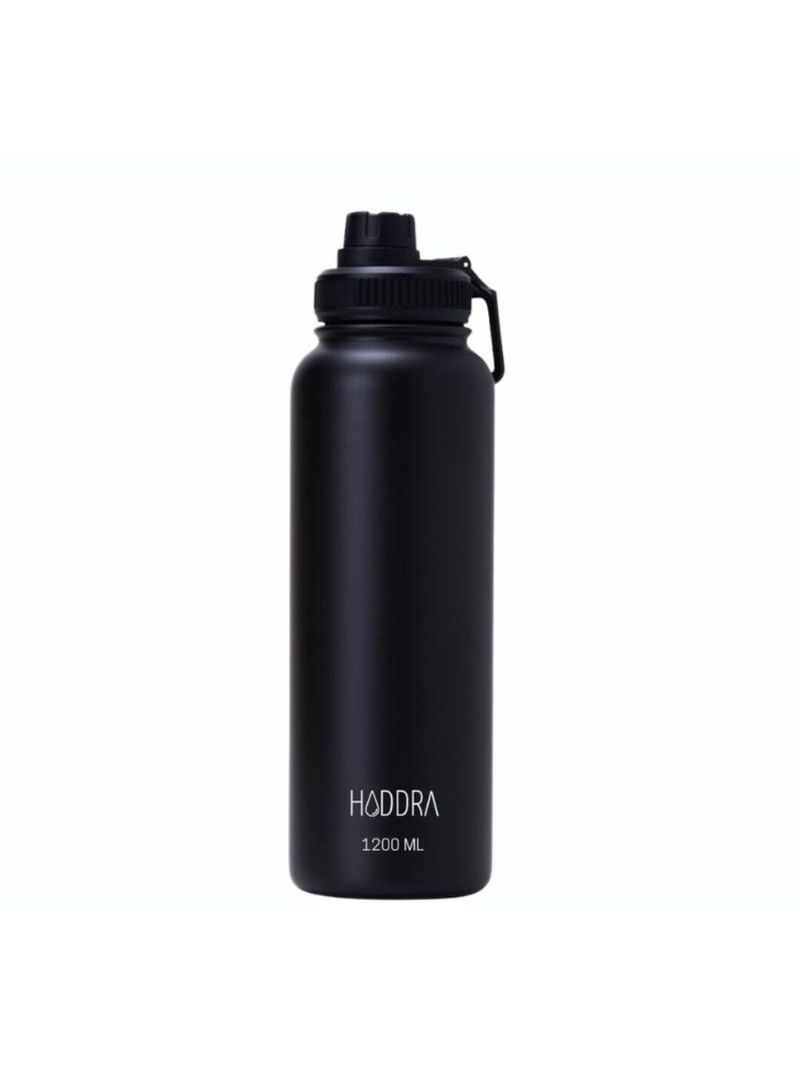 Garrafa Térmica H200 Inox com Infusor Preta 1200ml Hiddra