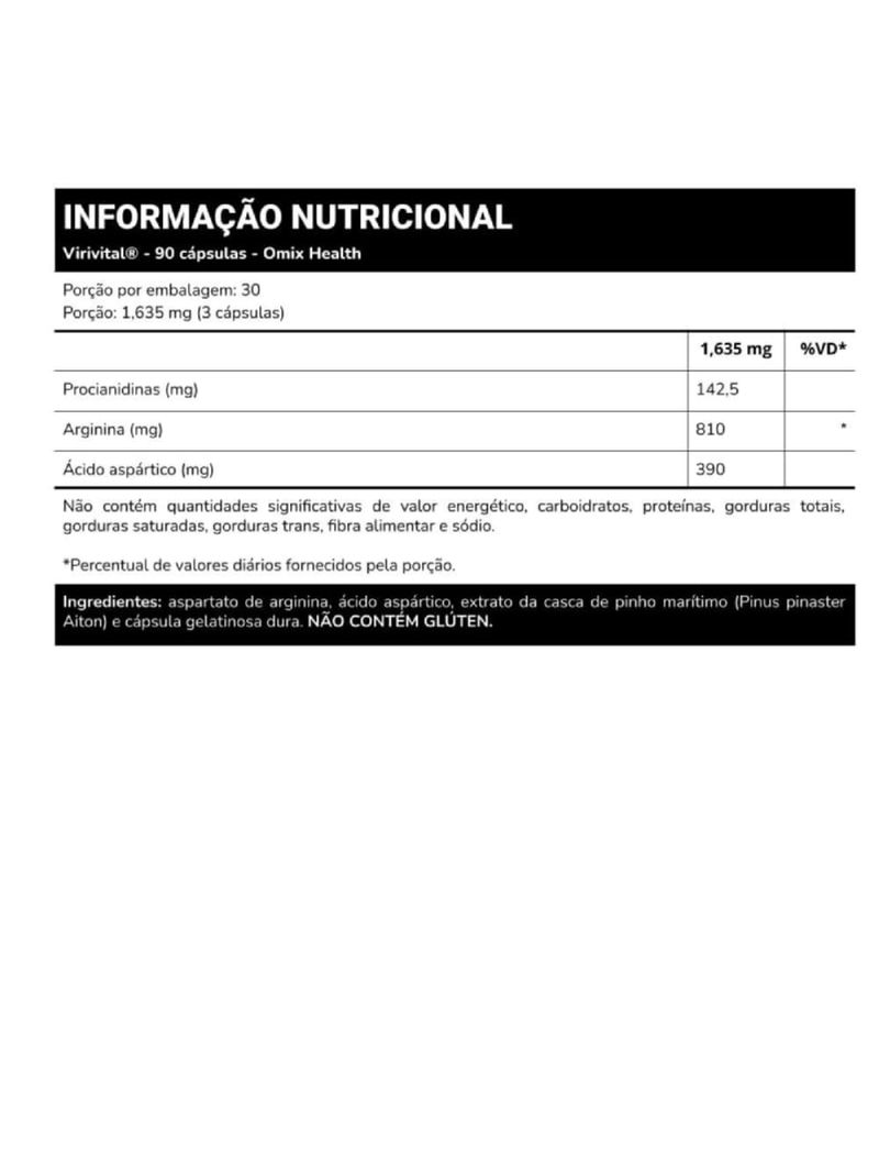 Virivital Omix Health 90cáps