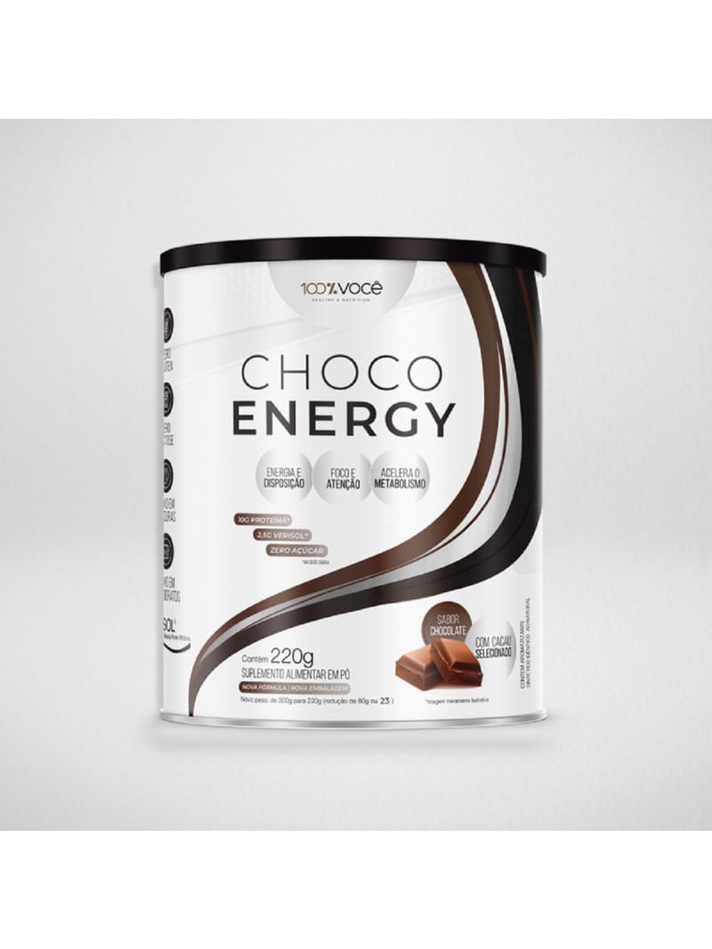 Choco Energy Chocolate 100% Você 220g