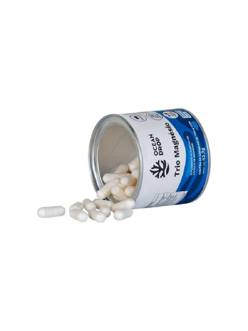 Trio Magnésio Ocean Drop 720mg 60cáps
