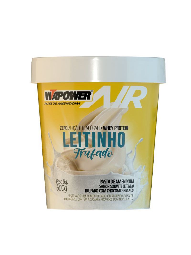 Pasta de Amendoim Leitinho Trufado Vitapower 600g