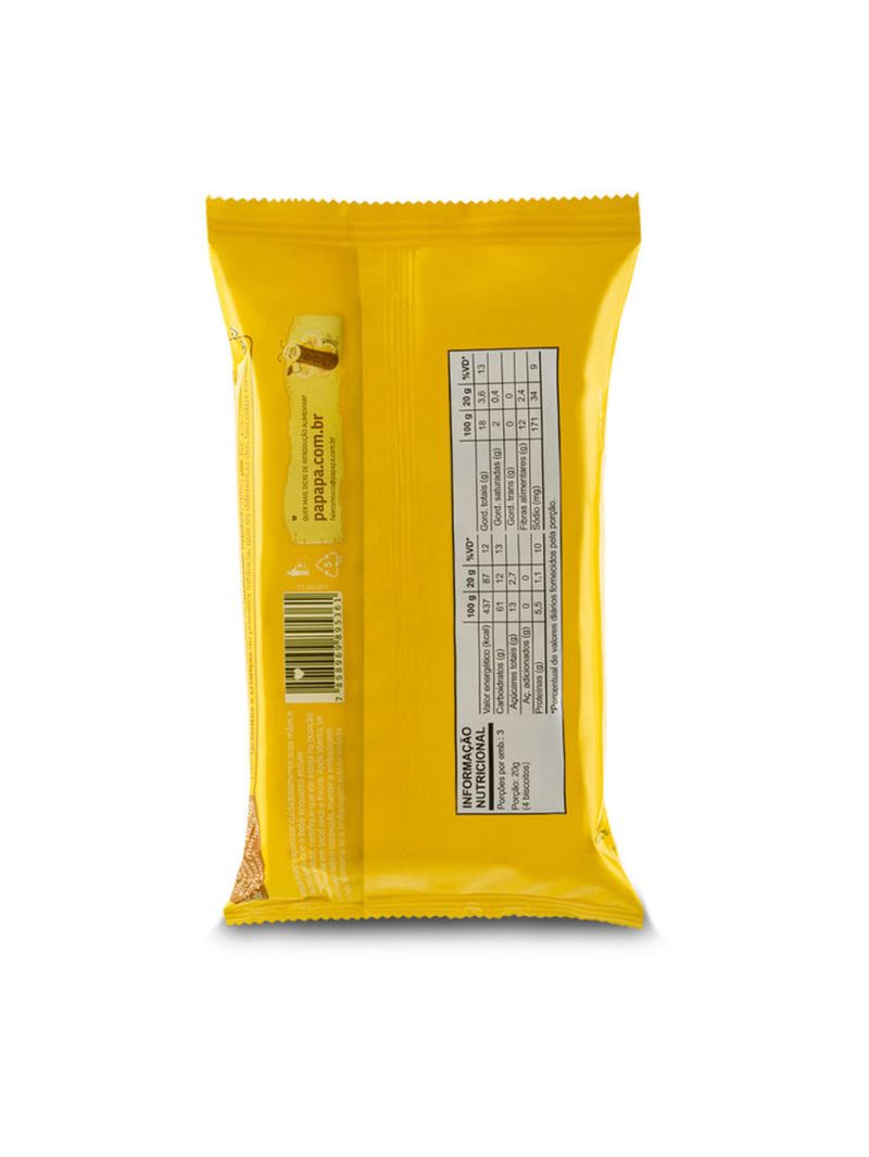 Biscoito Infantil Biscotti com Banana e Cacau Papapá 60g