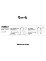 Biscoito Infantil Biscotti com Banana e Cacau Papapá 60g