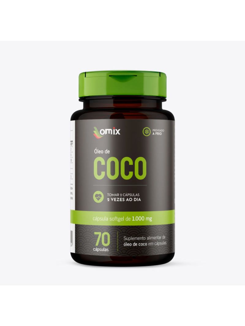 Óleo de Coco Omix 1000mg 70cáps