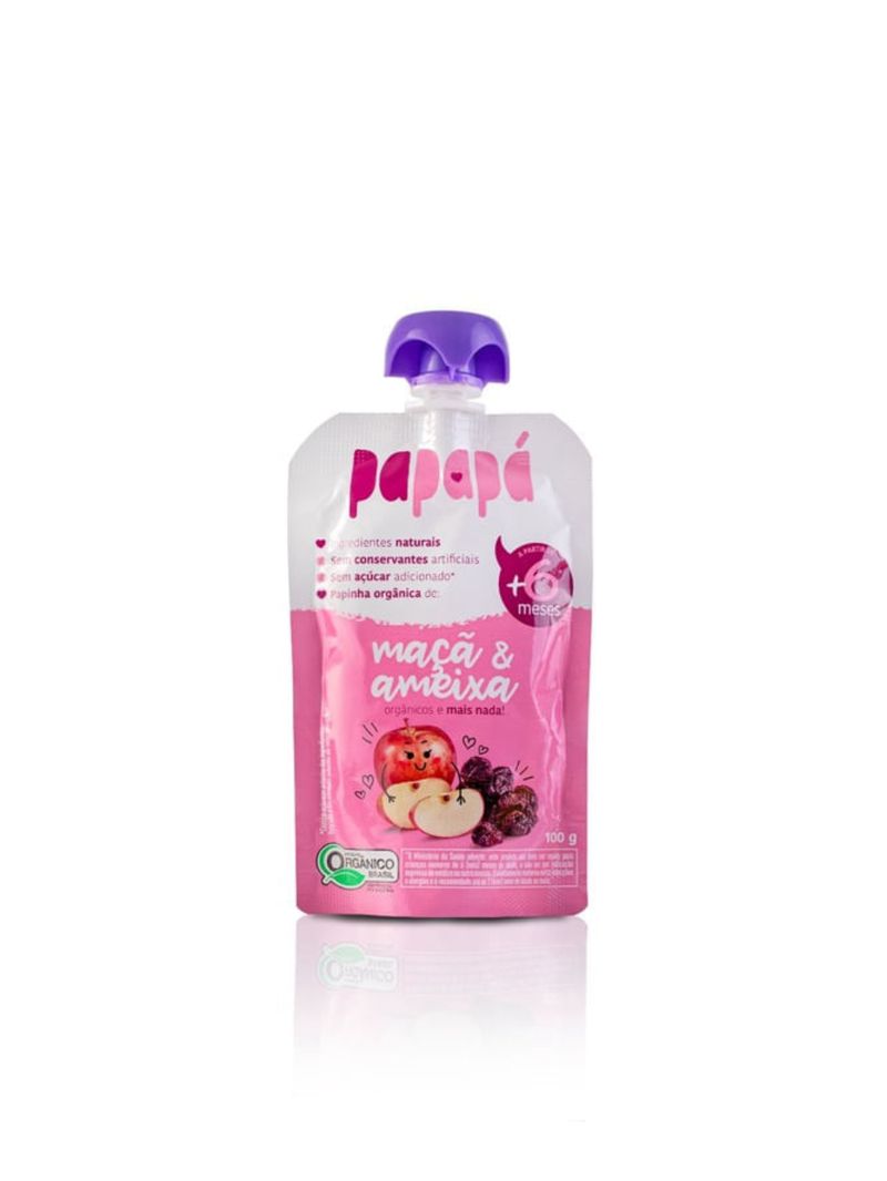 Papinha Maçã e Ameixa Papapá 100g