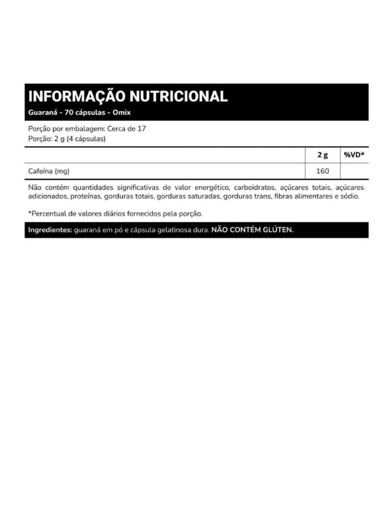 Guaraná Omix 70cáps