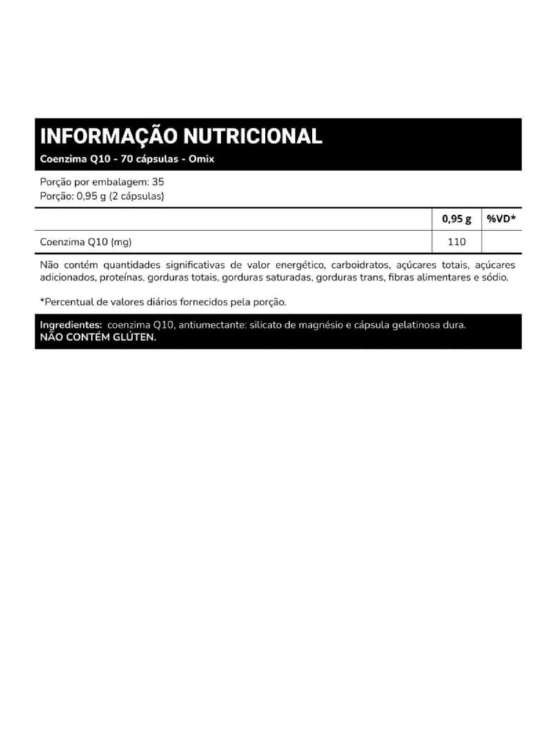 Coenzima Q10 Omix 70cáps