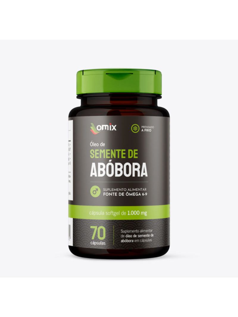 Óleo de Semente de Abóbora Omix 1000mg 70cáps