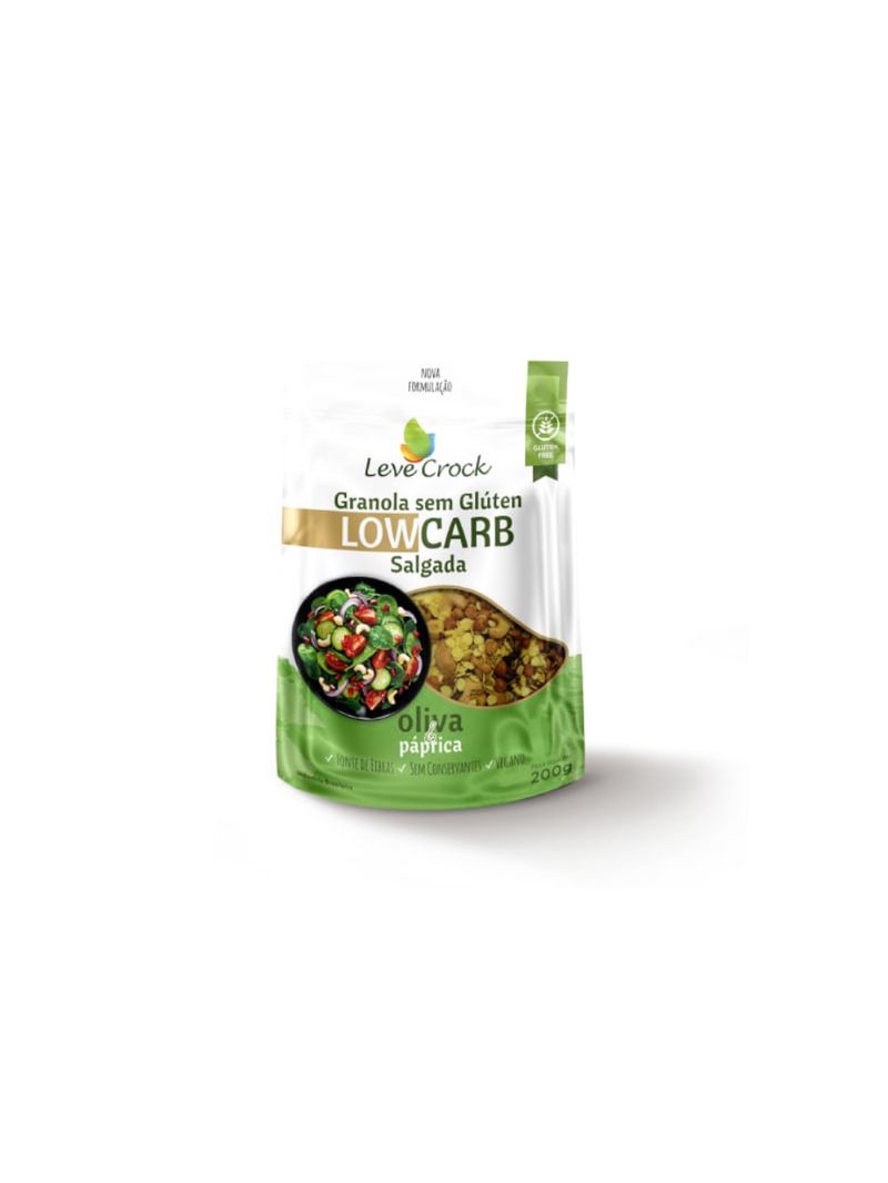 Granola Salgada Oliva e Páprica Leve Croc 200g