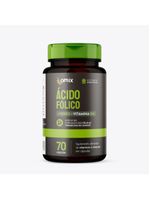 Ácido Fólico Ferro e Vitamina B12 Omix 70cáps