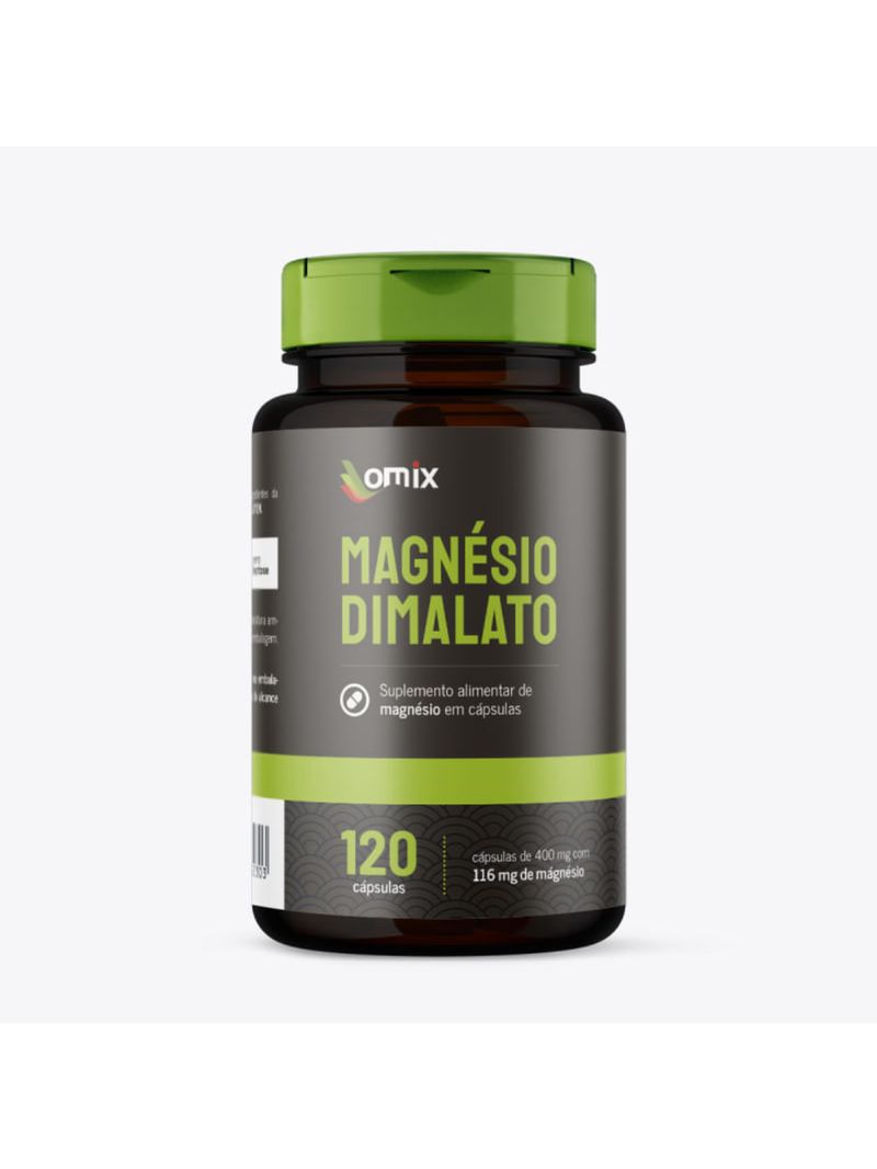 Magnésio Dimalato Omix 400mg 120cáps