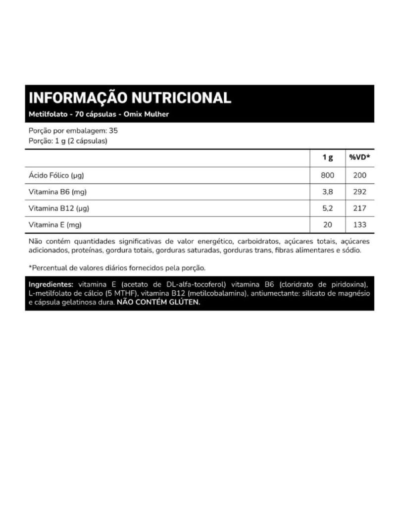 Metilfolato Omix 70cáps